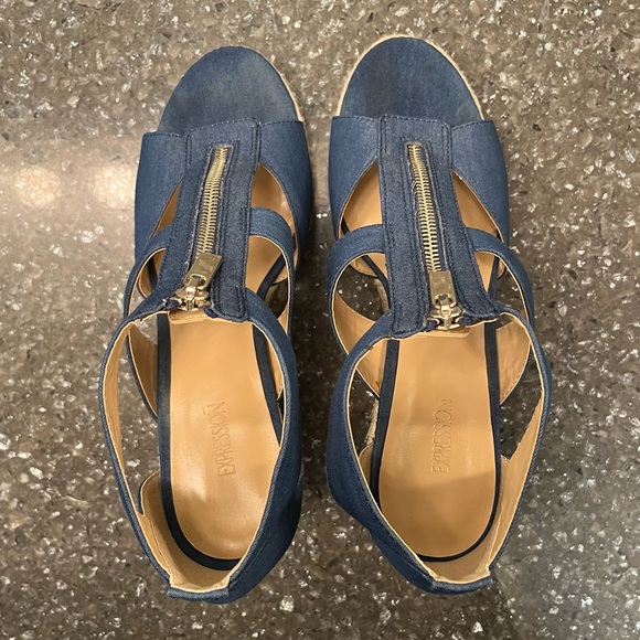 Expression sz 9 Leyah Platform Wedge Sandals - Picture 8 of 10